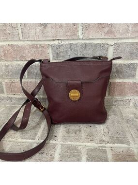 Rosetti Maroon Bag with Gold Detail